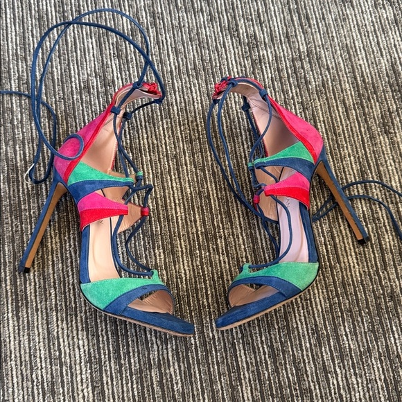 Stuart Weitzman The Legwrapsong Heel Sandals Size 9 - Picture 10 of 10